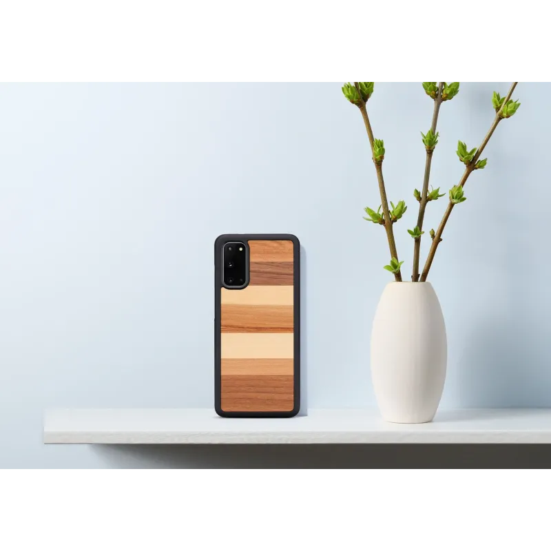 MAN&WOOD case for Galaxy S20 sabbia black