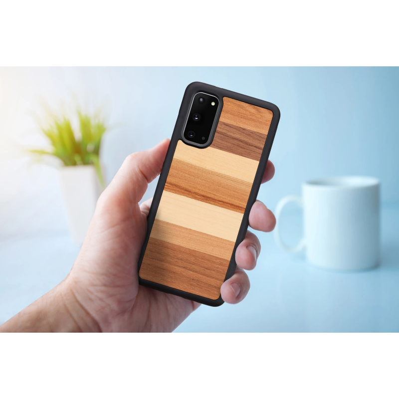 MAN&WOOD case for Galaxy S20 sabbia black