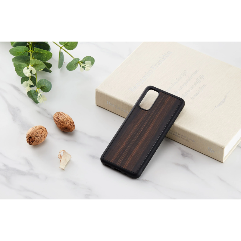 MAN&WOOD case for Galaxy S20 ebony black