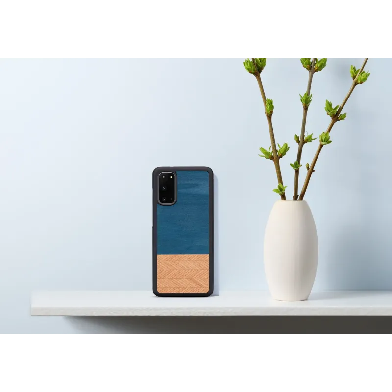 MAN&WOOD case for Galaxy S20 denim black