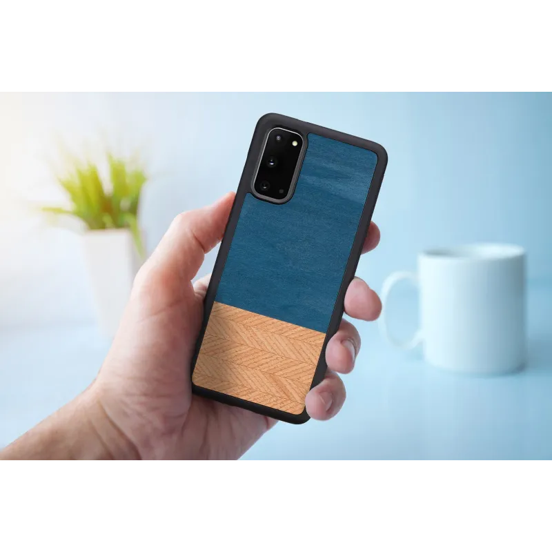 MAN&WOOD case for Galaxy S20 denim black