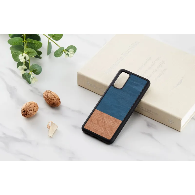 MAN&WOOD case for Galaxy S20 denim black