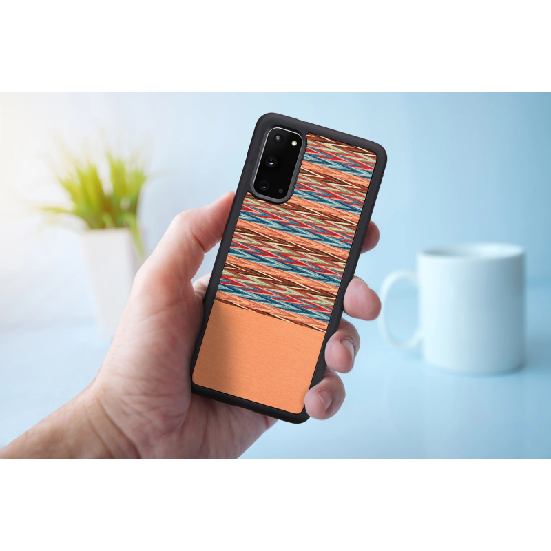 MAN&WOOD case for Galaxy S20 browny check black