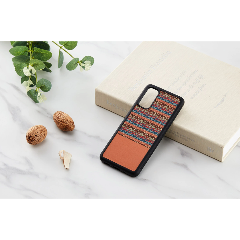 MAN&WOOD case for Galaxy S20 browny check black