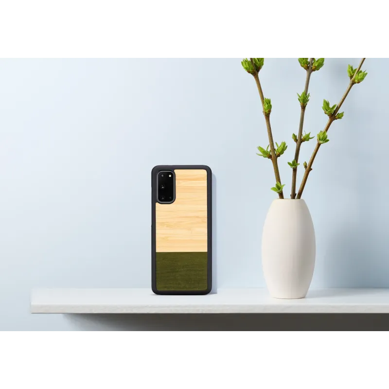 MAN&WOOD case for Galaxy S20 bamboo forest black