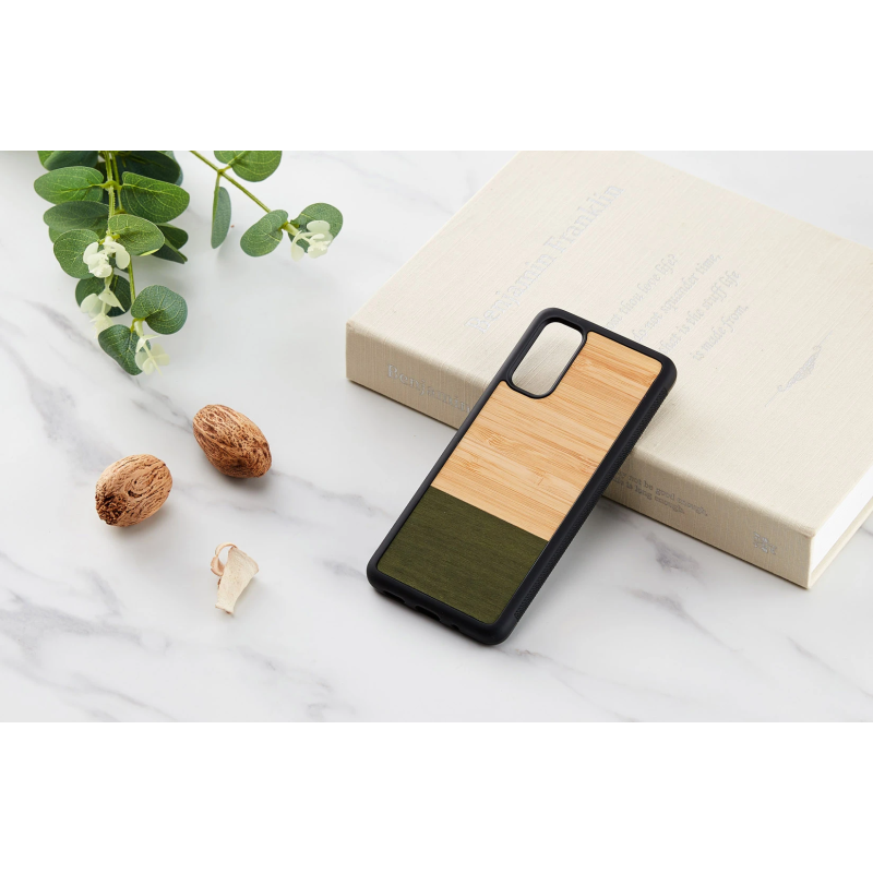 MAN&WOOD case for Galaxy S20 bamboo forest black