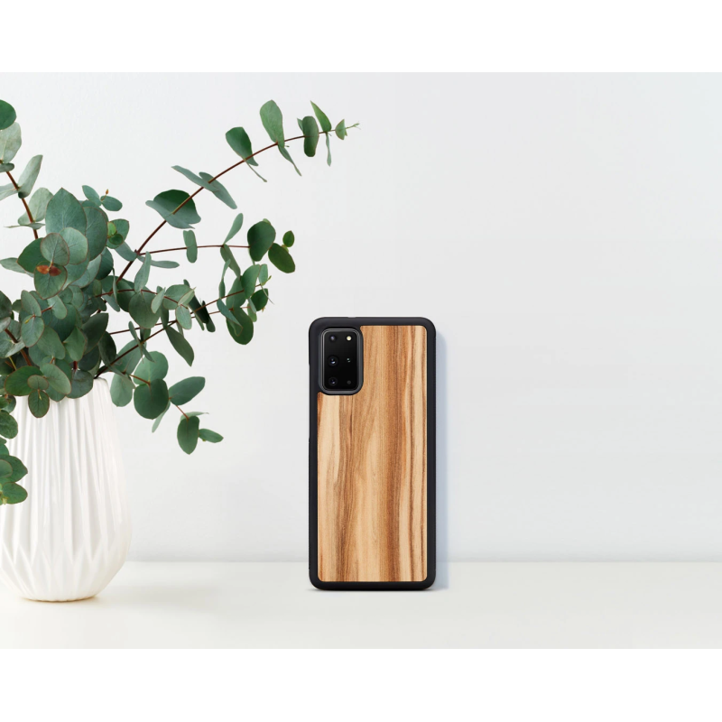 MAN&WOOD case for Galaxy S20+ cappuccino black