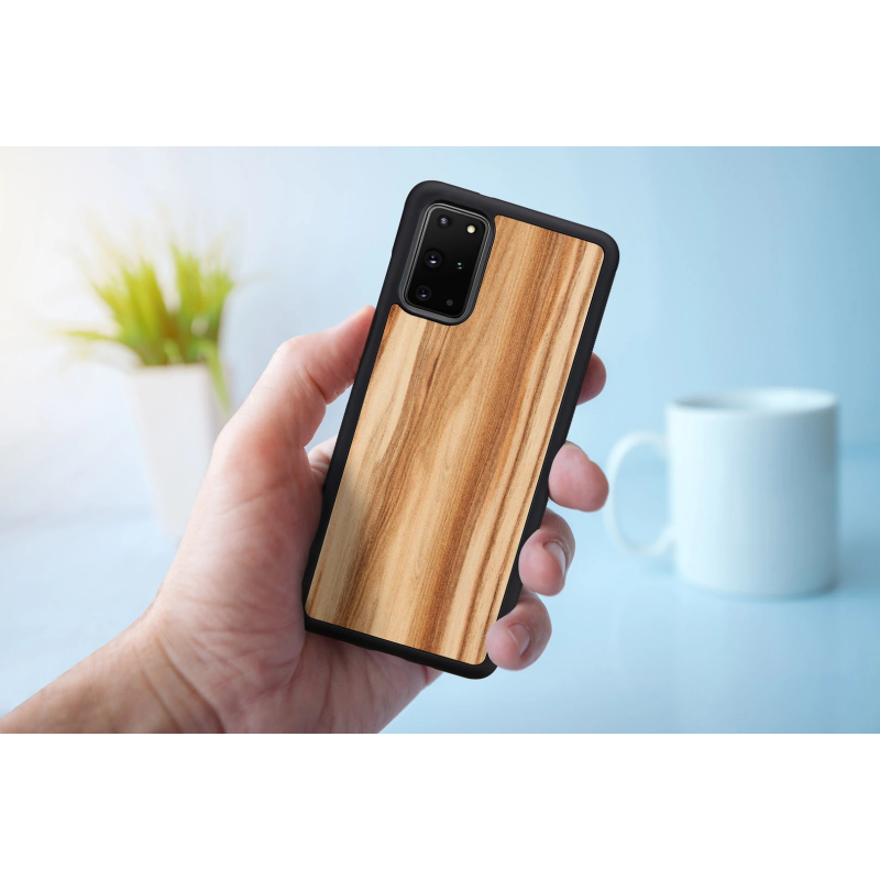 MAN&WOOD case for Galaxy S20+ cappuccino black
