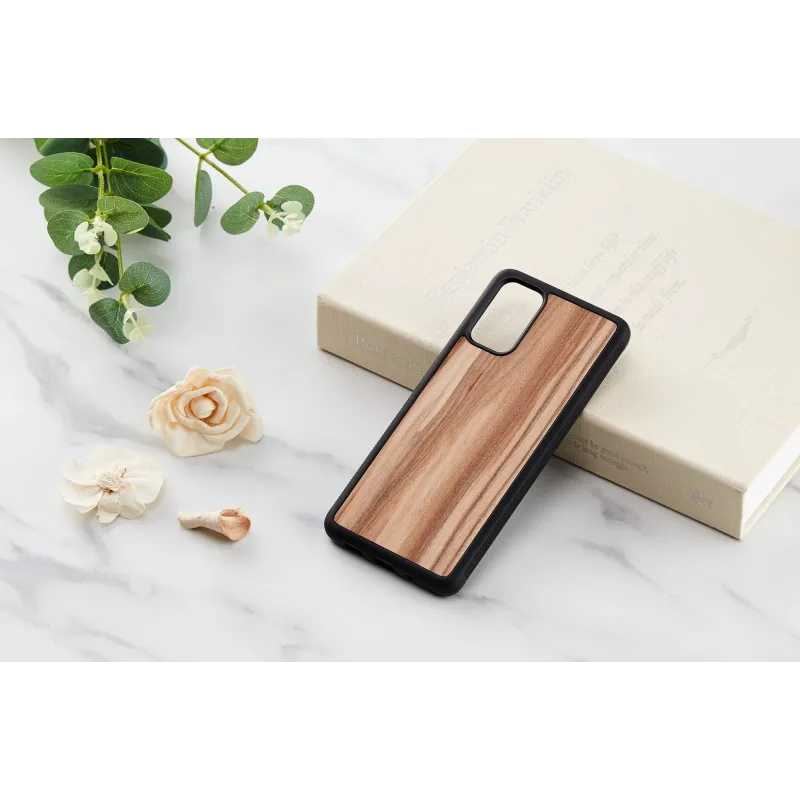MAN&WOOD case for Galaxy S20+ cappuccino black