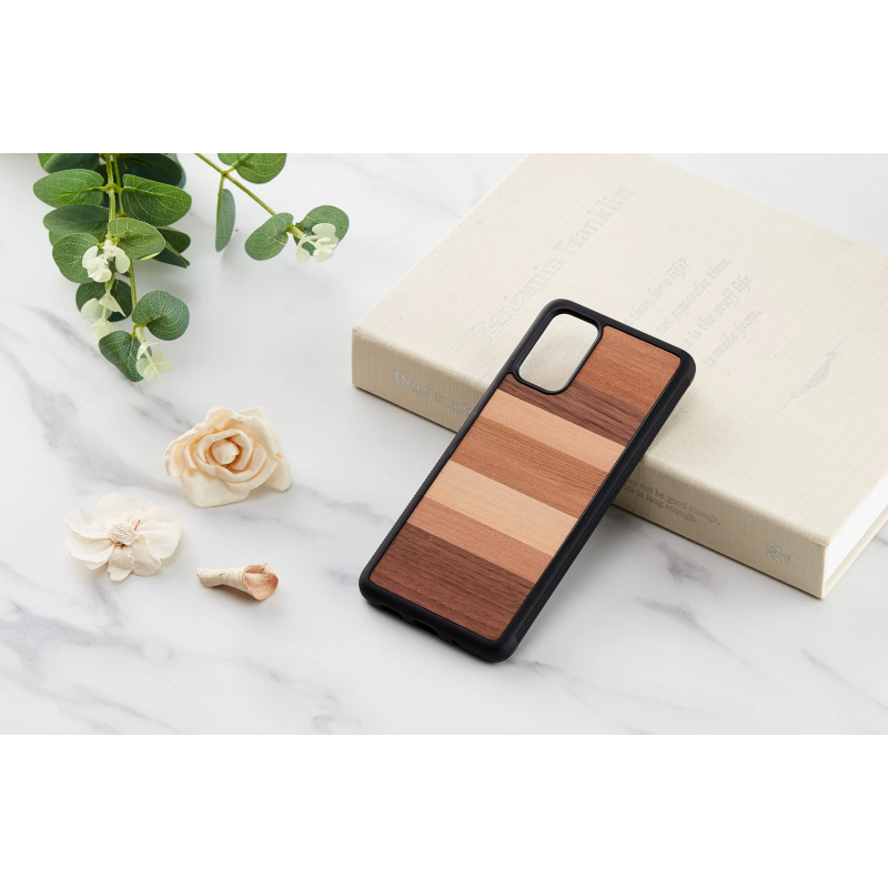 MAN&WOOD case for Galaxy S20+ sabbia black