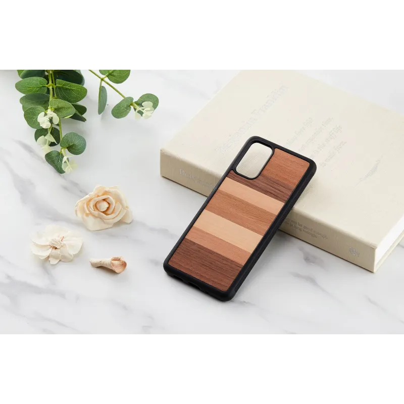 MAN&WOOD case for Galaxy S20+ sabbia black