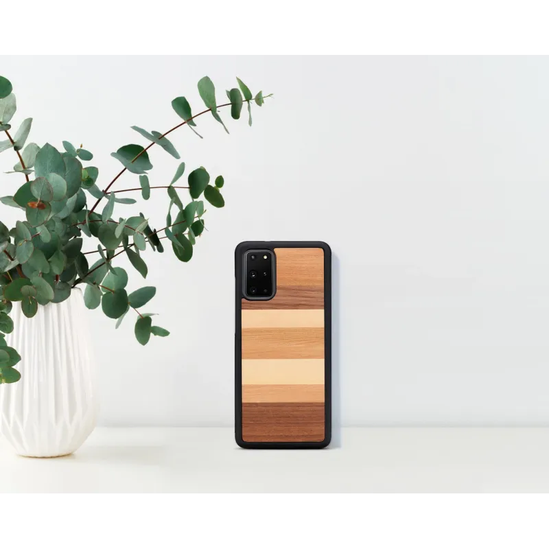 MAN&WOOD case for Galaxy S20+ sabbia black