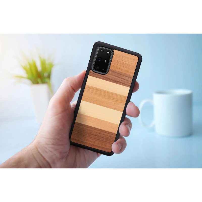 MAN&WOOD case for Galaxy S20+ sabbia black