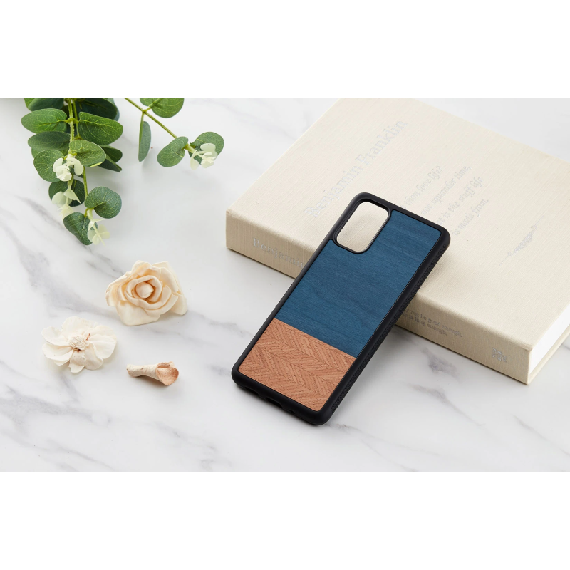 MAN&WOOD case for Galaxy S20+ denim black