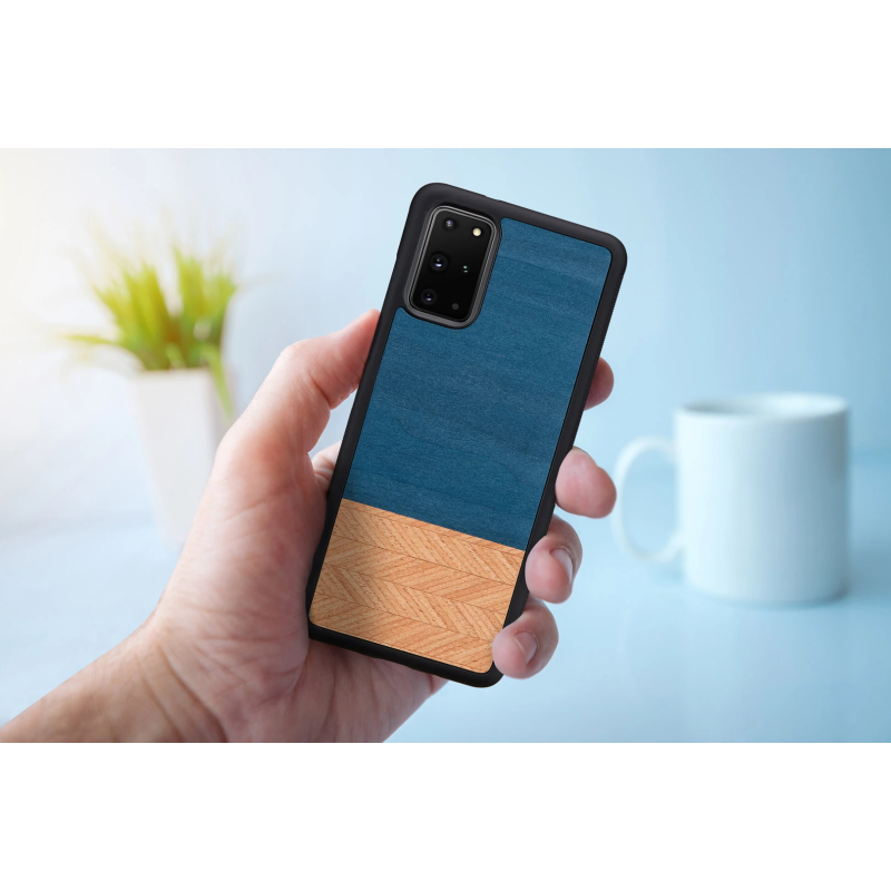 MAN&WOOD case for Galaxy S20+ denim black