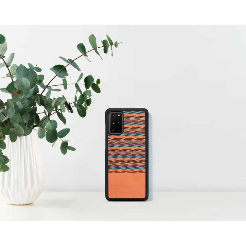 MAN&WOOD case for Galaxy S20+ browny check black