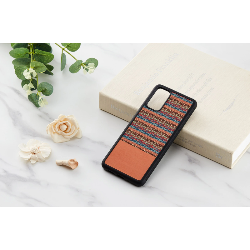 MAN&WOOD case for Galaxy S20+ browny check black