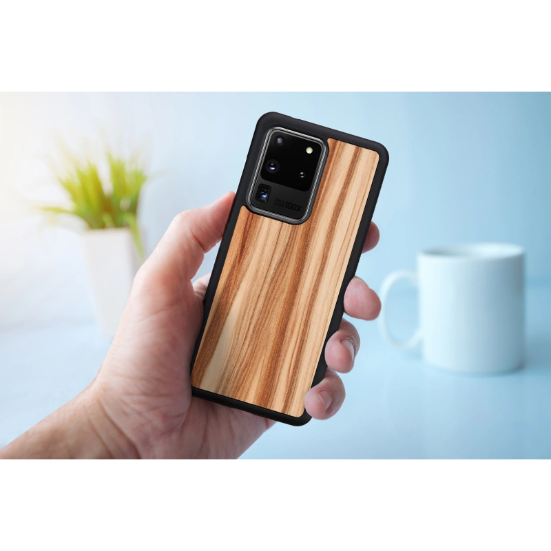 MAN&WOOD case for Galaxy S20 Ultra cappuccino black