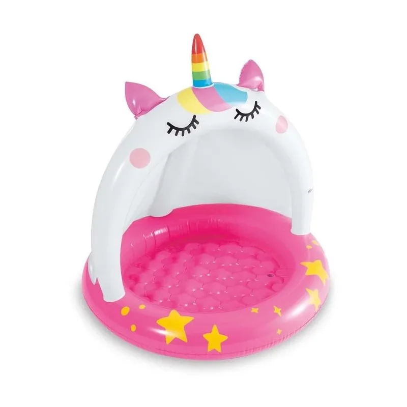 Baseins, piepūšams-bērnu Intex Caticorn Baby 58438NP 58438NP, balta krās.-rozā krās., 102 x 102 cm