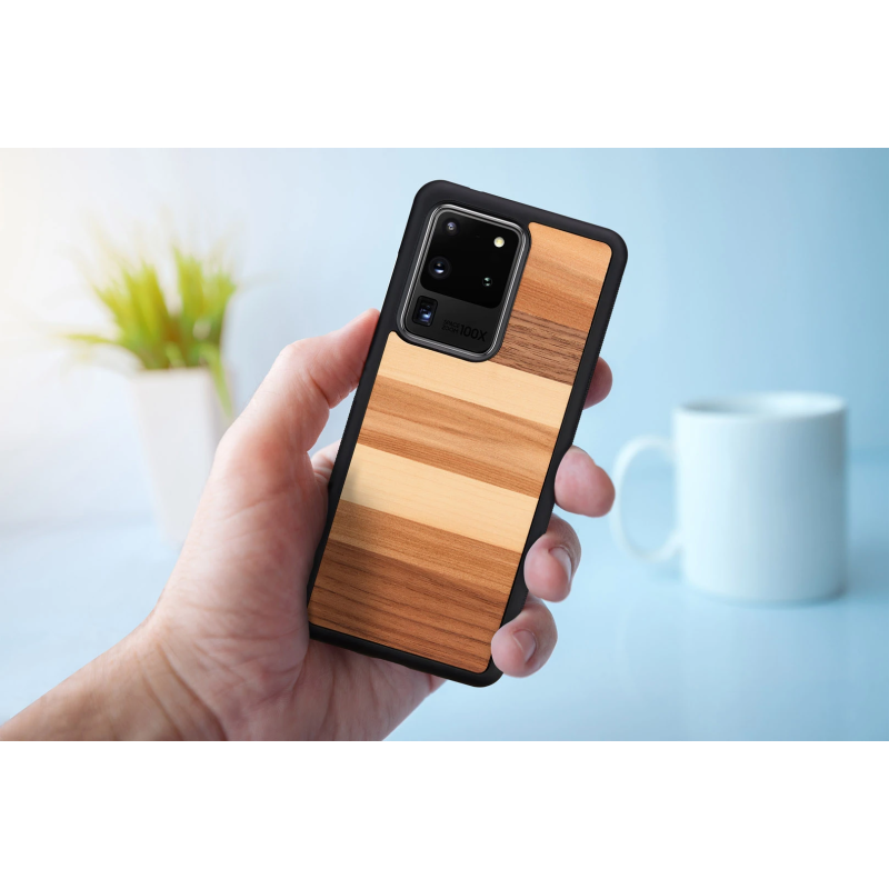 MAN&WOOD case for Galaxy S20 Ultra sabbia black