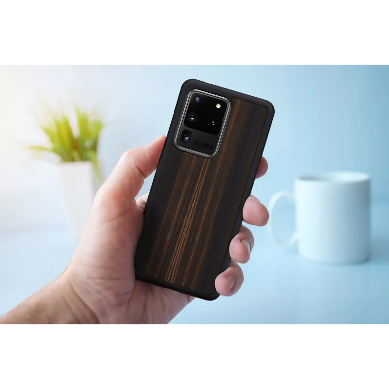MAN&WOOD case for Galaxy S20 Ultra ebony black