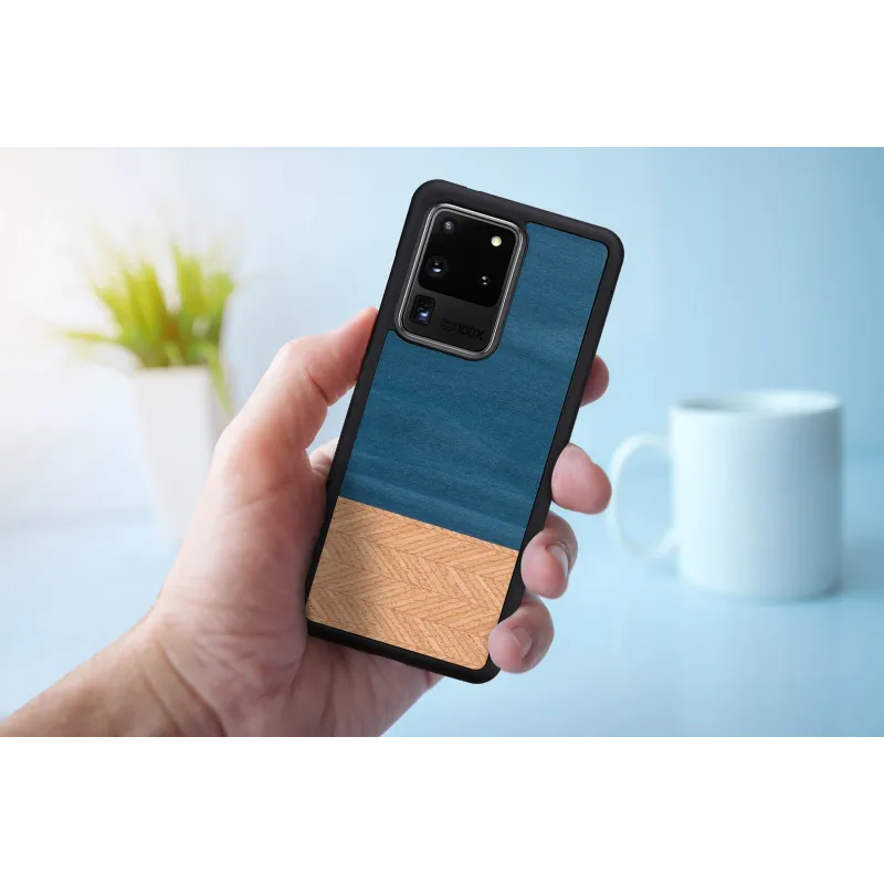 MAN&WOOD case for Galaxy S20 Ultra denim black