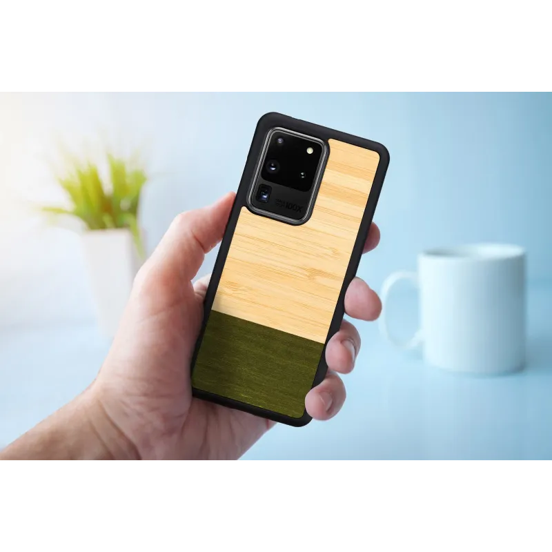 MAN&WOOD case for Galaxy S20 Ultra bamboo forest black