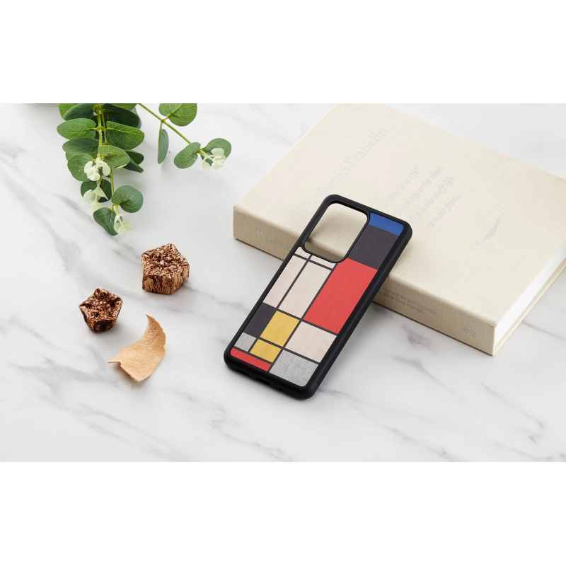 MAN&WOOD case for Galaxy S20 Ultra mondrian wood black