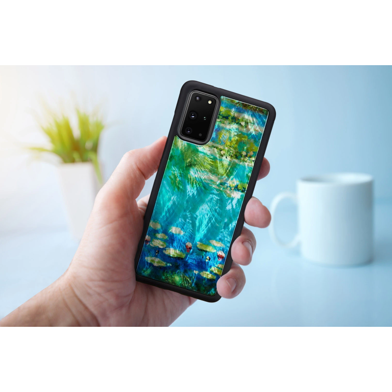 iKins case for Samsung Galaxy S20+ water lilies black
