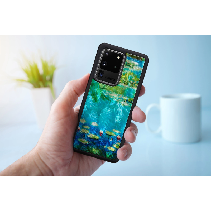 iKins case for Samsung Galaxy S20 Ultra water lilies black