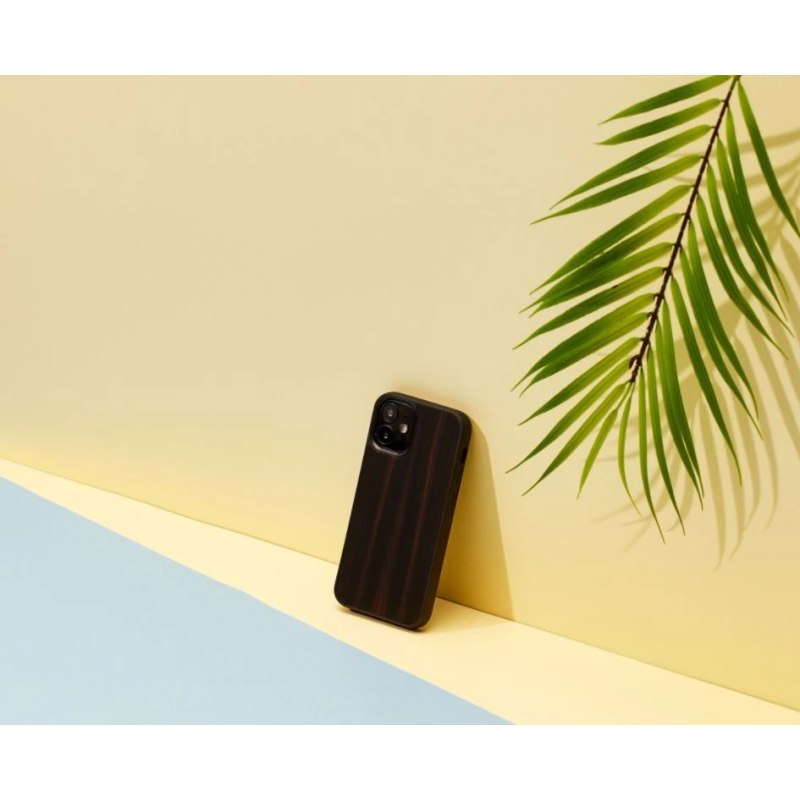MAN&WOOD case for iPhone 12 mini ebony black
