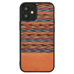 MAN&WOOD case for iPhone 12 mini browny check black