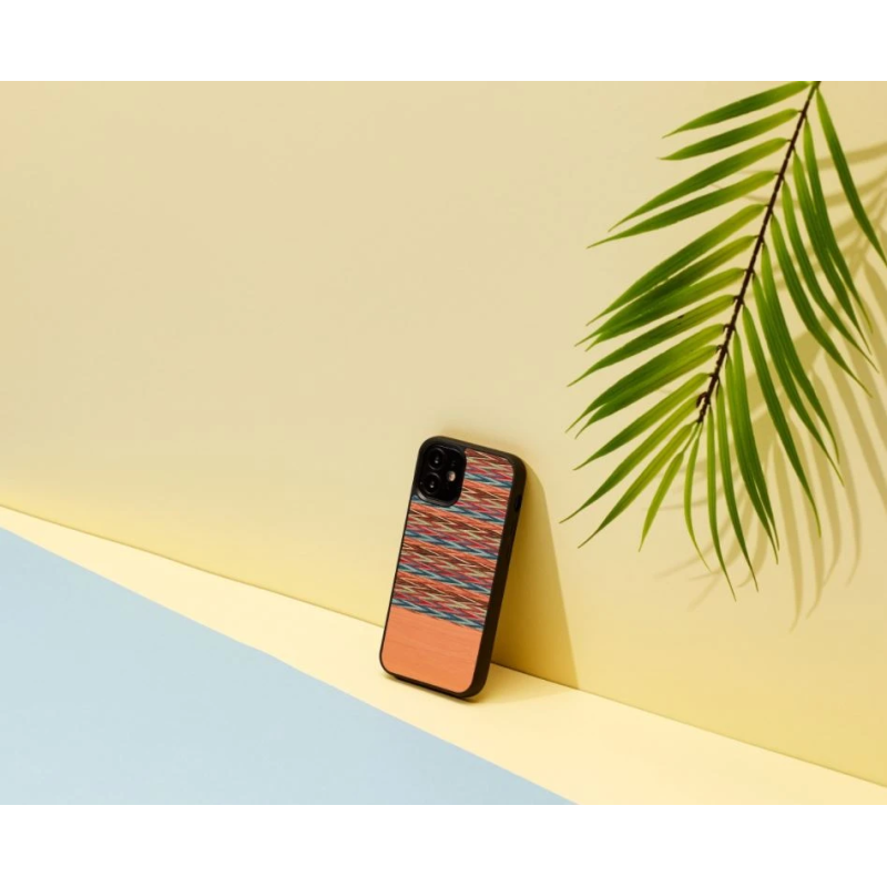 MAN&WOOD case for iPhone 12 mini browny check black