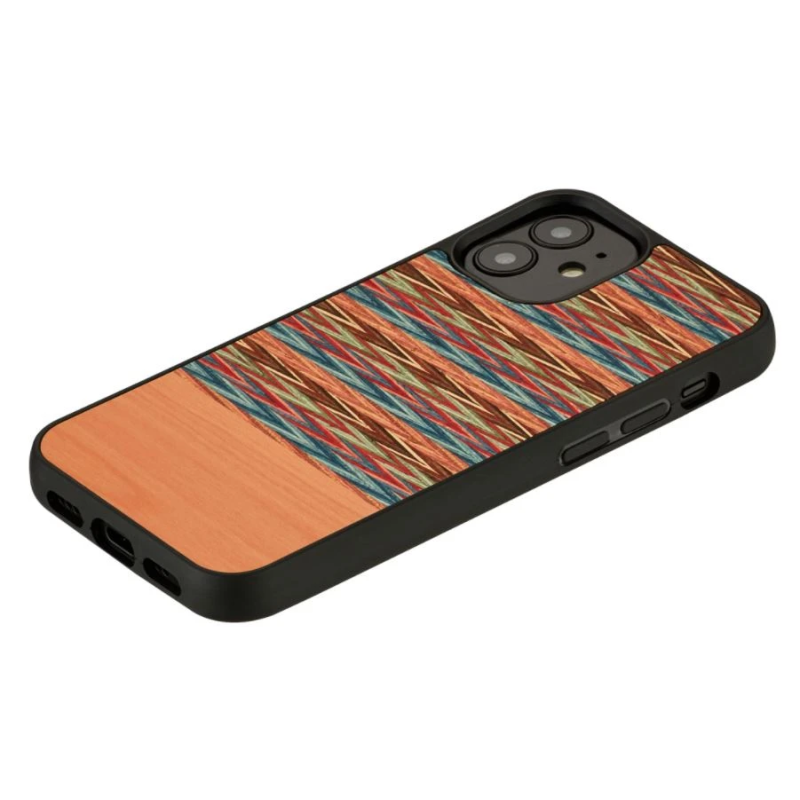 MAN&WOOD case for iPhone 12 mini browny check black