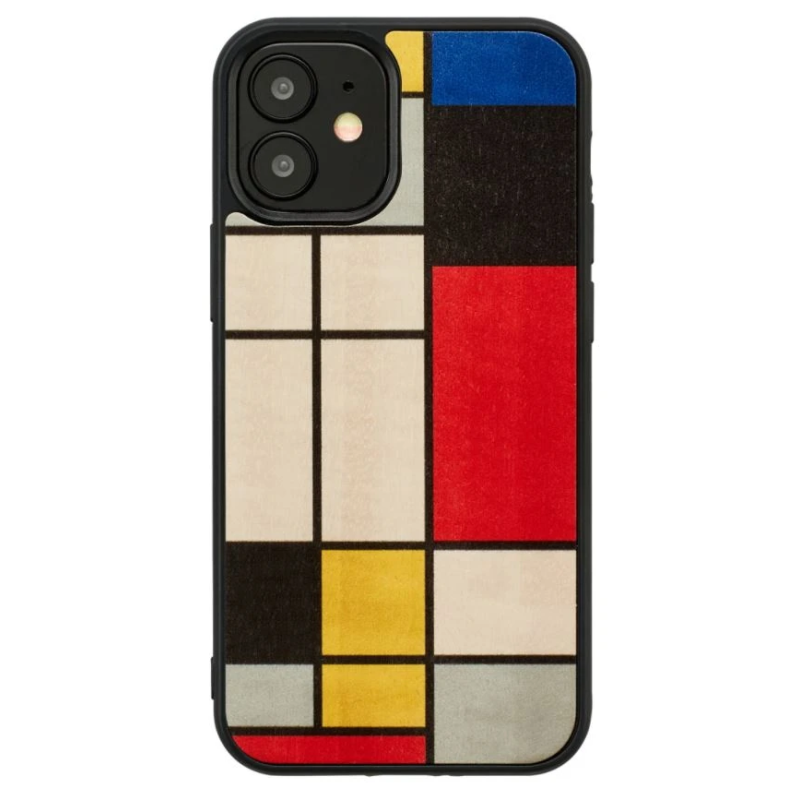 MAN&WOOD case for iPhone 12 mini mondrian wood black