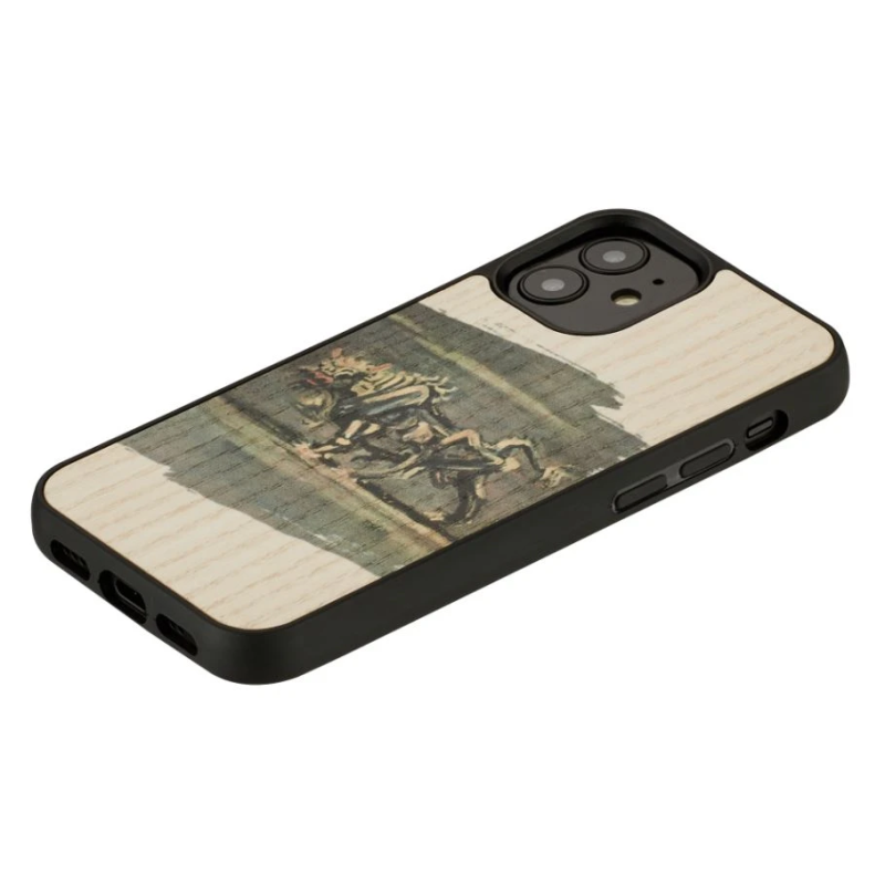 MAN&WOOD case for iPhone 12 mini white bull