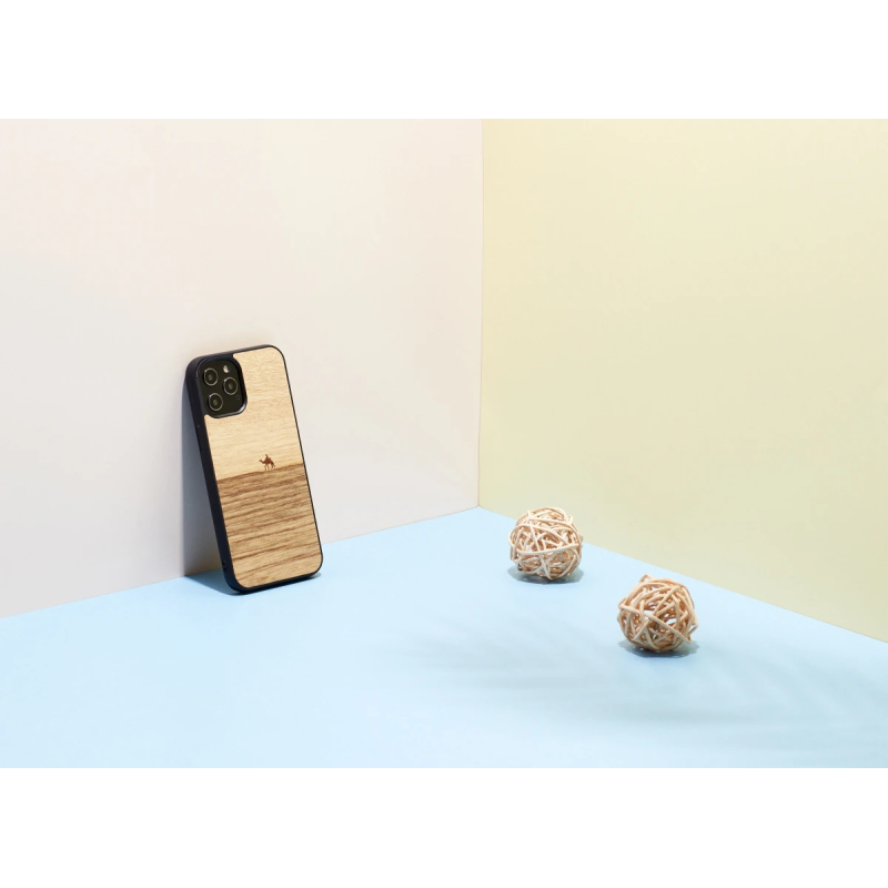 MAN&WOOD case for iPhone 12-12 Pro terra black