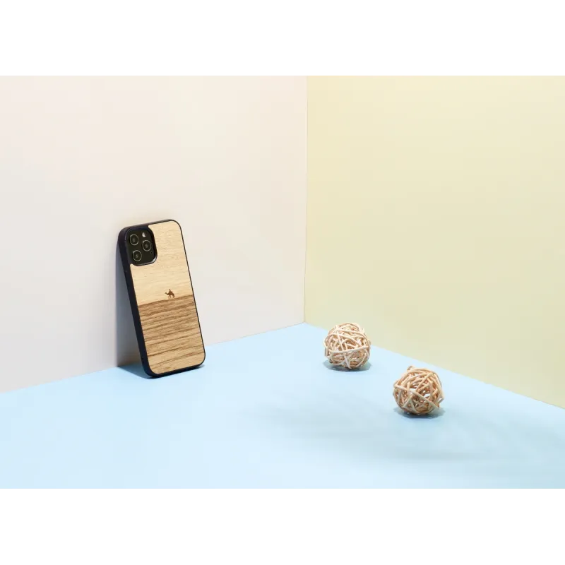 MAN&WOOD case for iPhone 12-12 Pro terra black