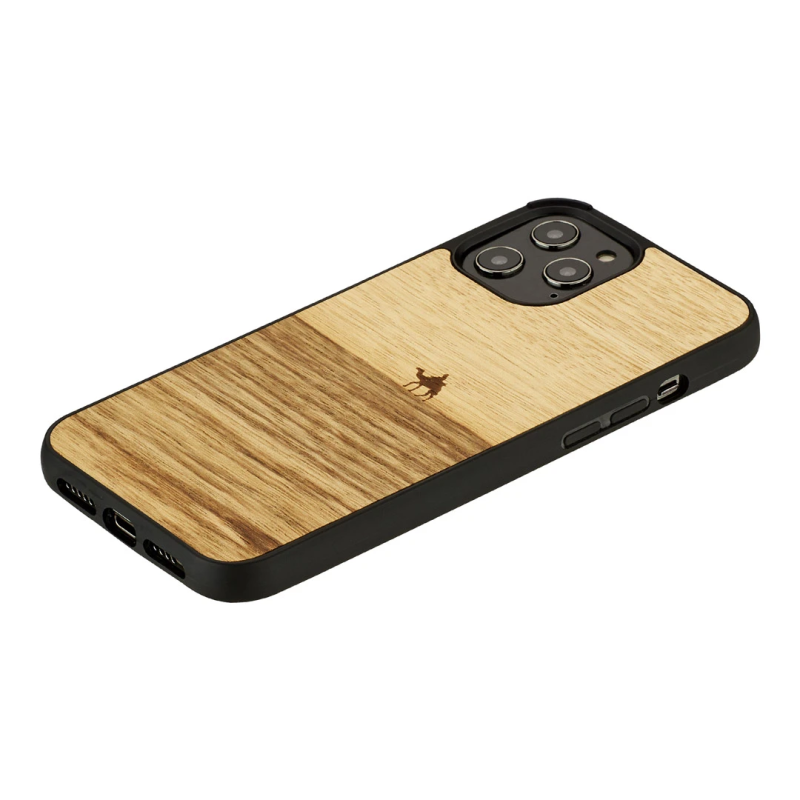 MAN&WOOD case for iPhone 12-12 Pro terra black