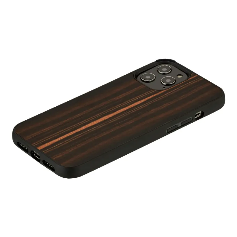 MAN&WOOD case for iPhone 12-12 Pro ebony black