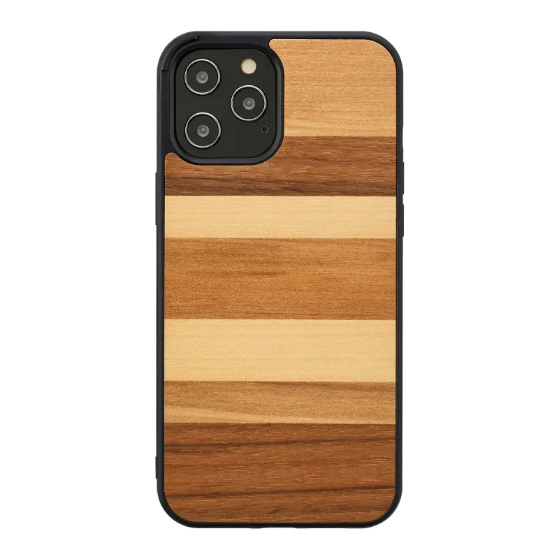 MAN&WOOD case for iPhone 12-12 Pro sabbia black