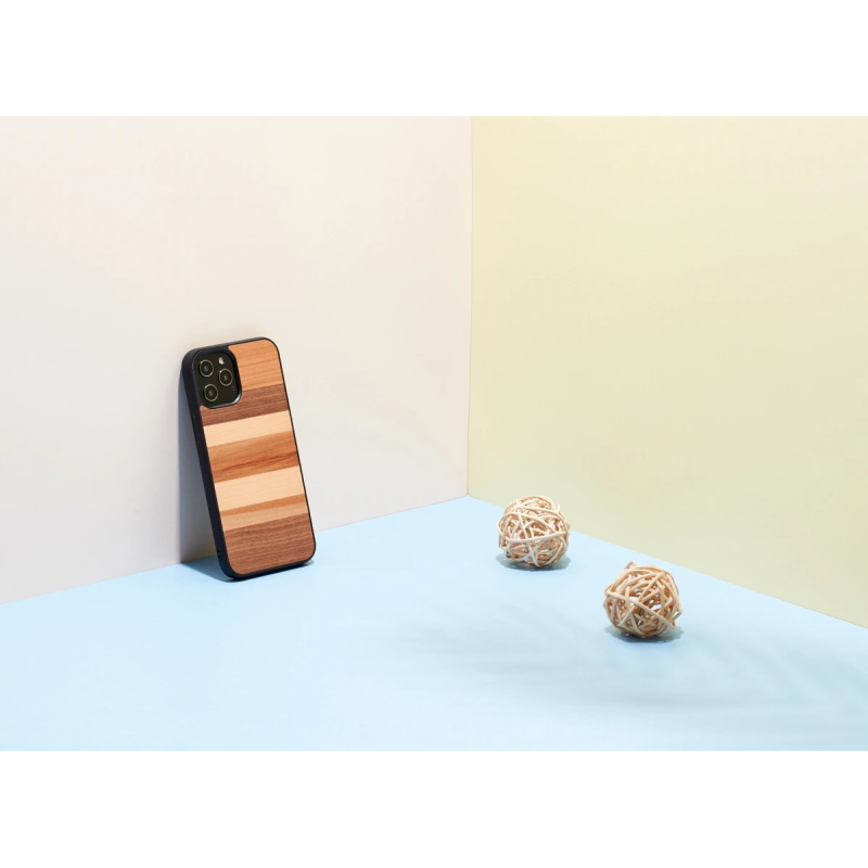 MAN&WOOD case for iPhone 12-12 Pro sabbia black