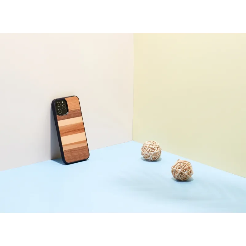 MAN&WOOD case for iPhone 12-12 Pro sabbia black