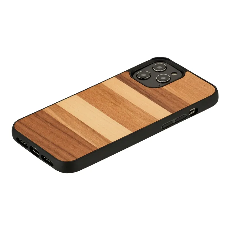 MAN&WOOD case for iPhone 12-12 Pro sabbia black