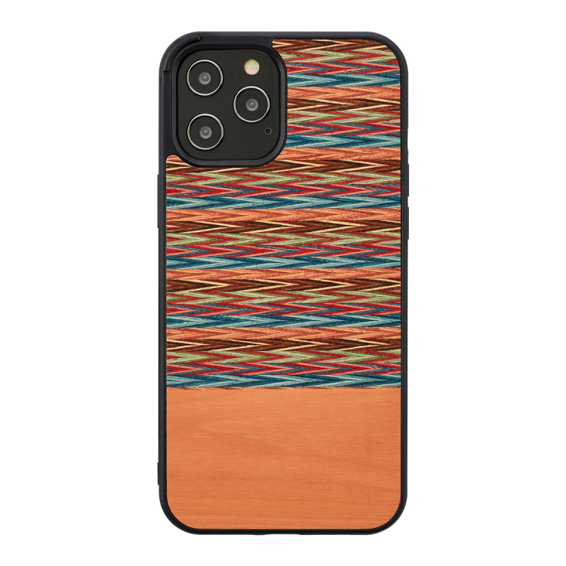 MAN&WOOD case for iPhone 12-12 Pro browny check black