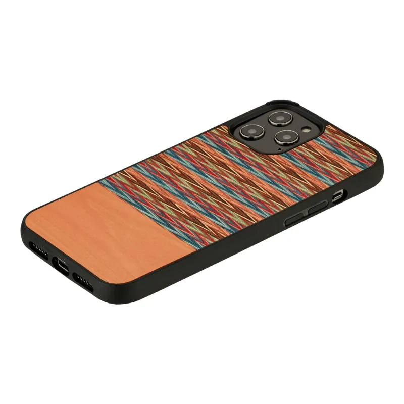 MAN&WOOD case for iPhone 12-12 Pro browny check black