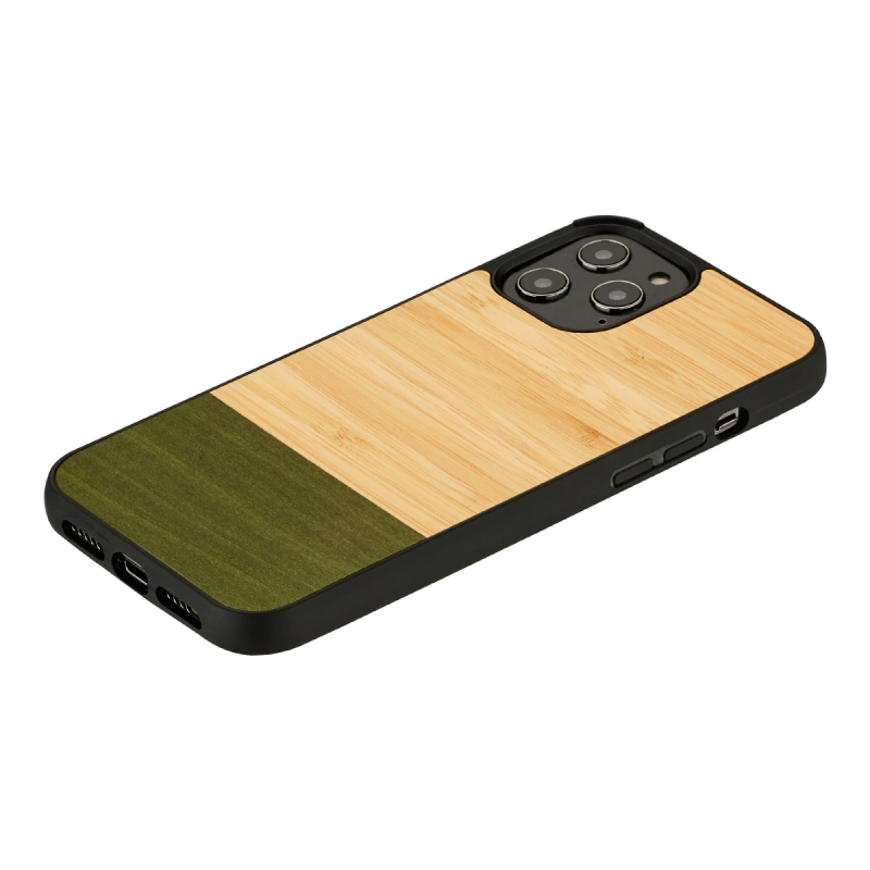 MAN&WOOD case for iPhone 12-12 Pro bamboo forest black