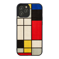 MAN&WOOD case for iPhone 12-12 Pro mondrian wood black
