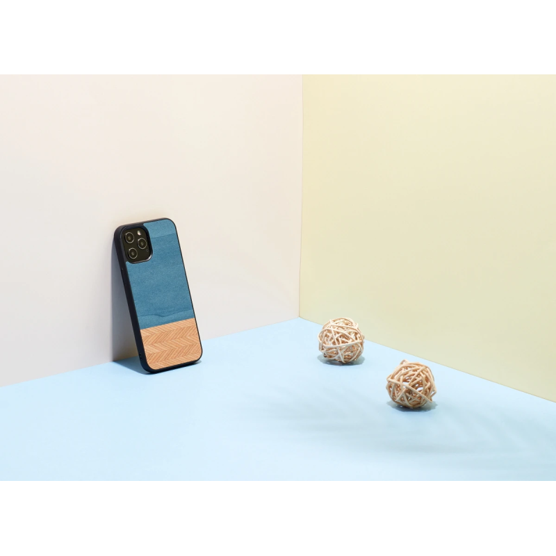 MAN&WOOD case for iPhone 12 Pro Max denim black