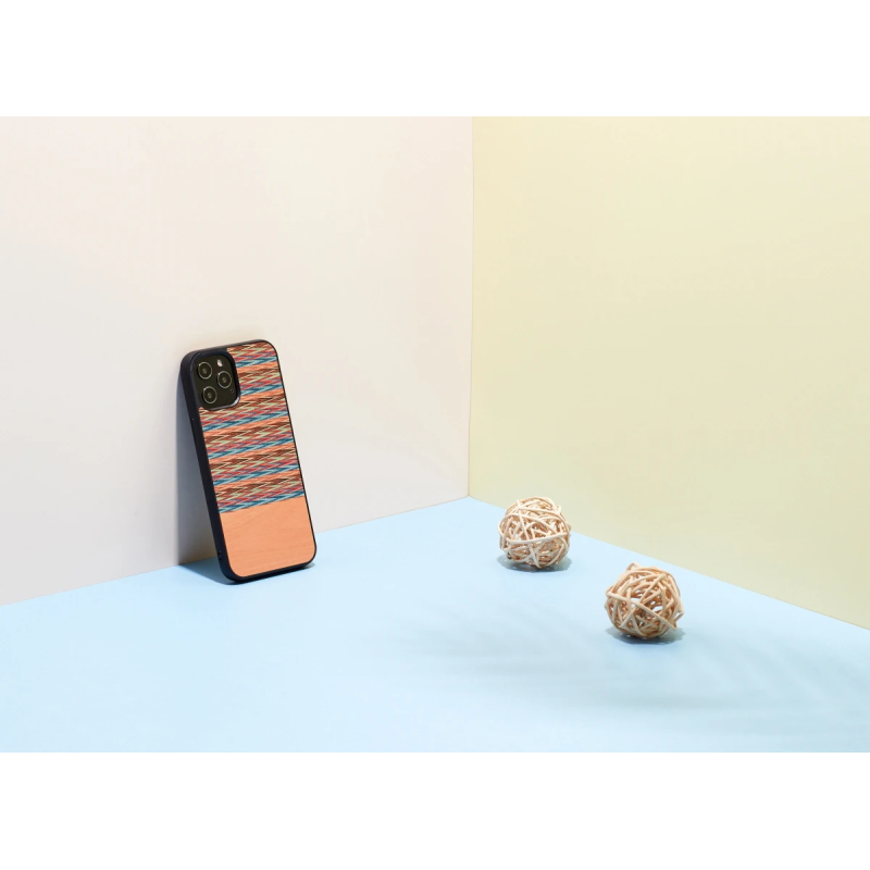 MAN&WOOD case for iPhone 12 Pro Max browny check black